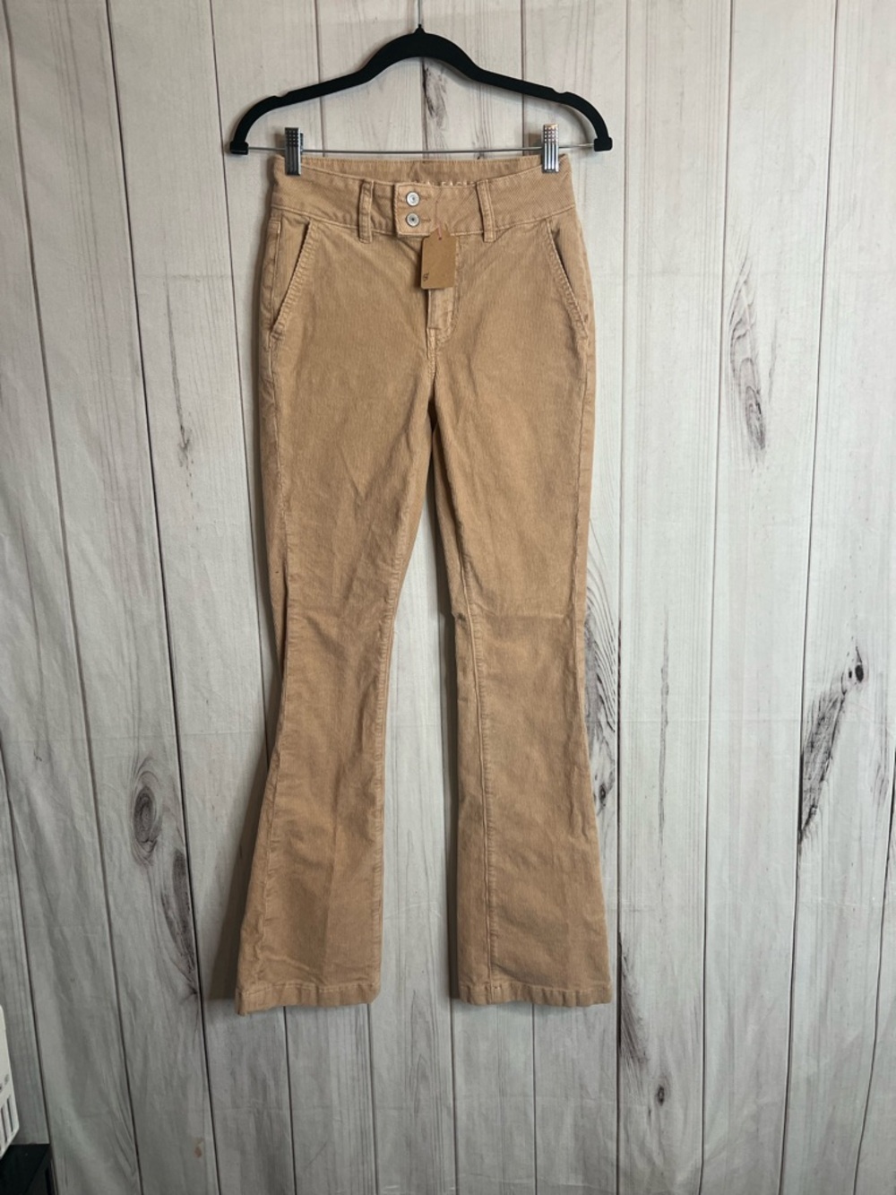 American Eagle Outfitters Tan Corduroy Flare Jeans